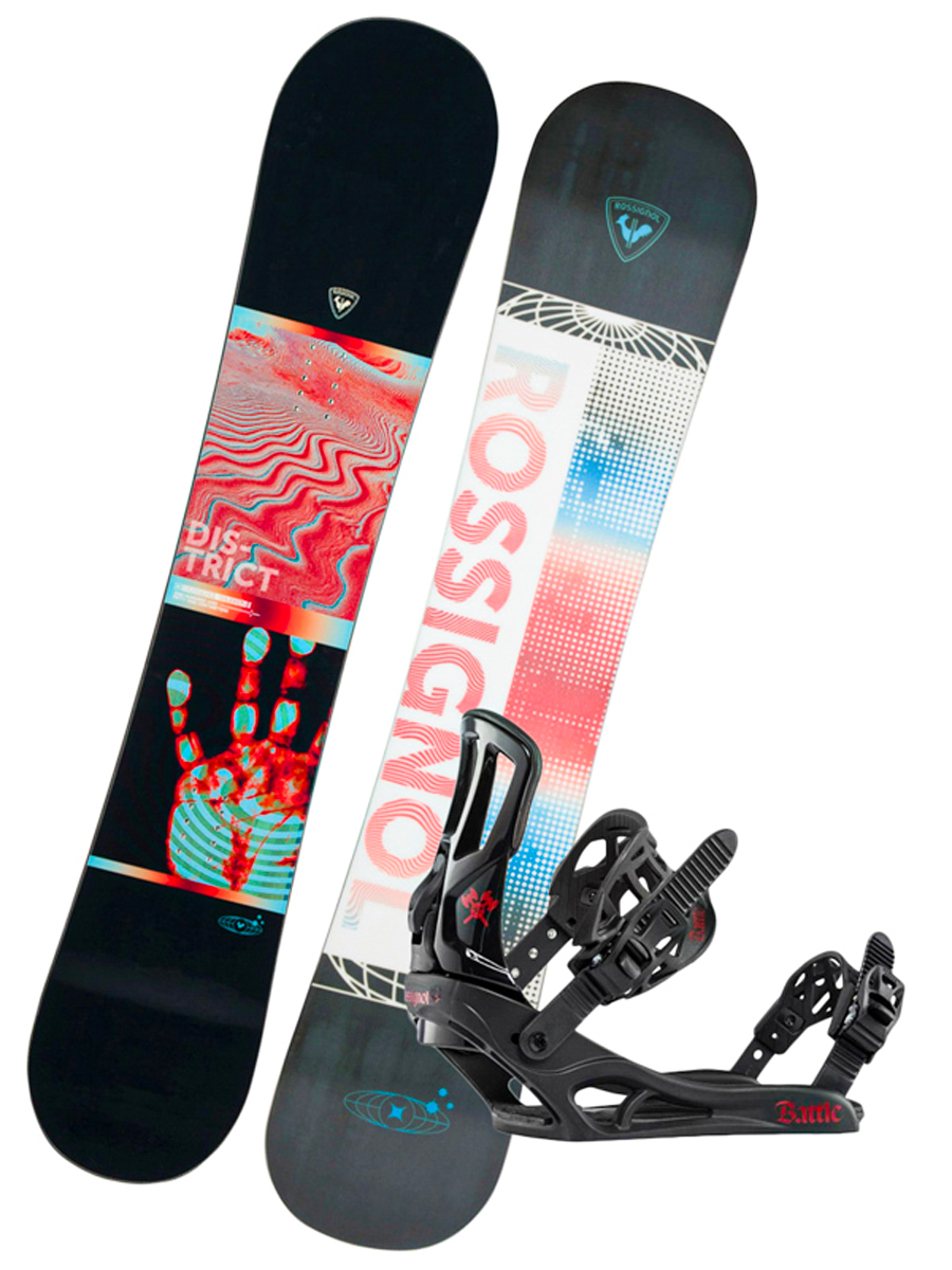 Rossignol DISTRICT INFRABLACK + BATTLE pánský snowboard s vázáním